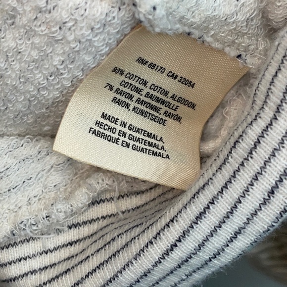 EUC Anthropologie Postmark Bianca Striped Tie Top Sweatshirt Size Small - Picture 5 of 9